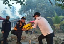 Emergencia en Isla Salamanca: Despliegan equipo operativo y activan helicóptero Bambi Bucket