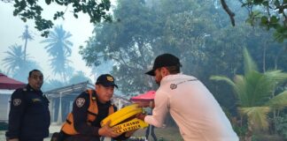 Emergencia en Isla Salamanca: Despliegan equipo operativo y activan helicóptero Bambi Bucket