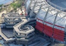 «Rojiblanca y computarizada»: así brillará la deslumbrante nueva fachada del estadio Metropolitano