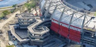 «Rojiblanca y computarizada»: así brillará la deslumbrante nueva fachada del estadio Metropolitano