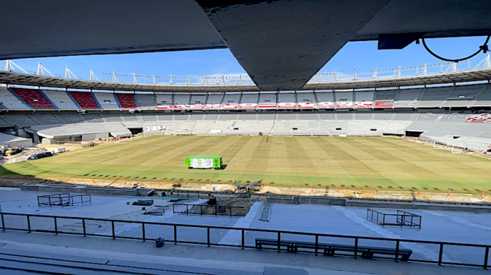 ¡A la altura de Europa! El Metropolitano instala césped híbrido de élite mundial