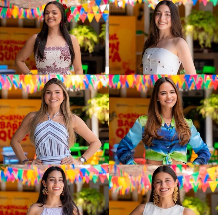 Seis barranquilleras presentaron su aspiración para ser reina del Carnaval de Barranquilla 2027