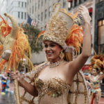 ¡A ritmo de tradición! La soberana del Carnaval de la 44 brilló en el corazón de EE. UU.